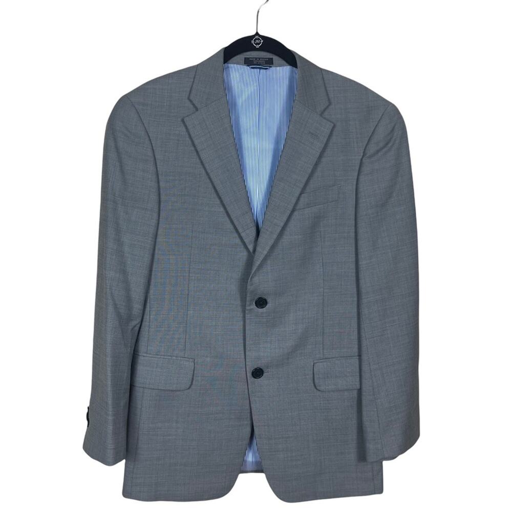 Tommy Hilfiger 2 Button Notch Collar Wool Blazer Gray 36 Short Mens